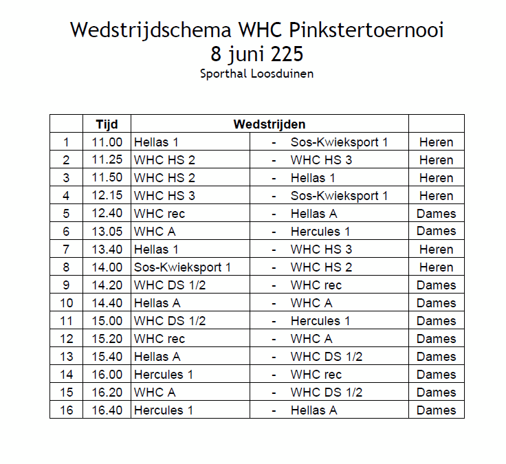 🎉 WHC Seniorenpinkstertoernooi = Sport & Smaak! 🎉