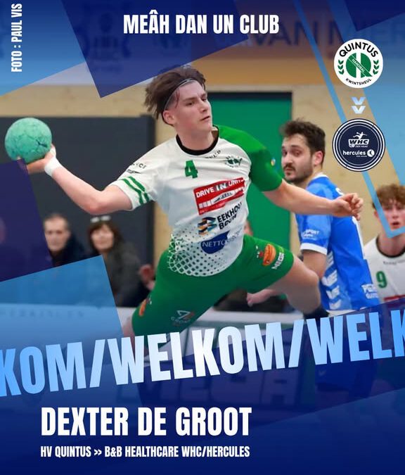 WHC/HERCULES HAALT TALENT DEXTER DE GROOT VAN QUINTUS BINNEN