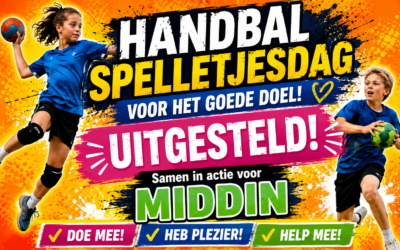 UITGESTELD: Handbal Spelletjesdag bij WHC voor het Goede Doel: Middin