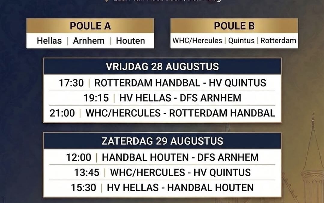 HAAGSE HANDBAL DAGEN TOPEVENEMENT VOOR DE REGIO